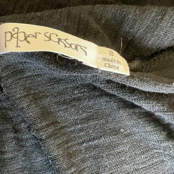 Black cotton cardi. Paper Scissors make. Size 8 - Picture 5 of 6